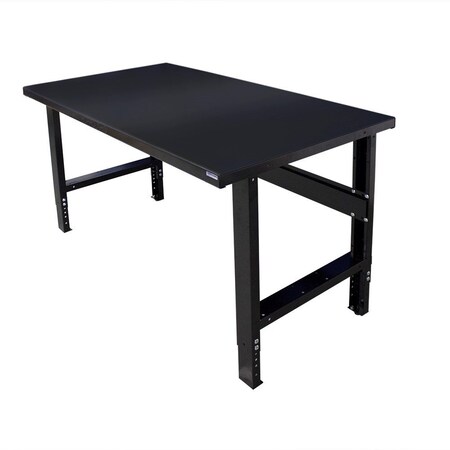 Borroughs Leveling Feet Adjustable Height Workbench, Steel, 60" W, 36" Height, 2000 lb., Straight WB103-EC-040